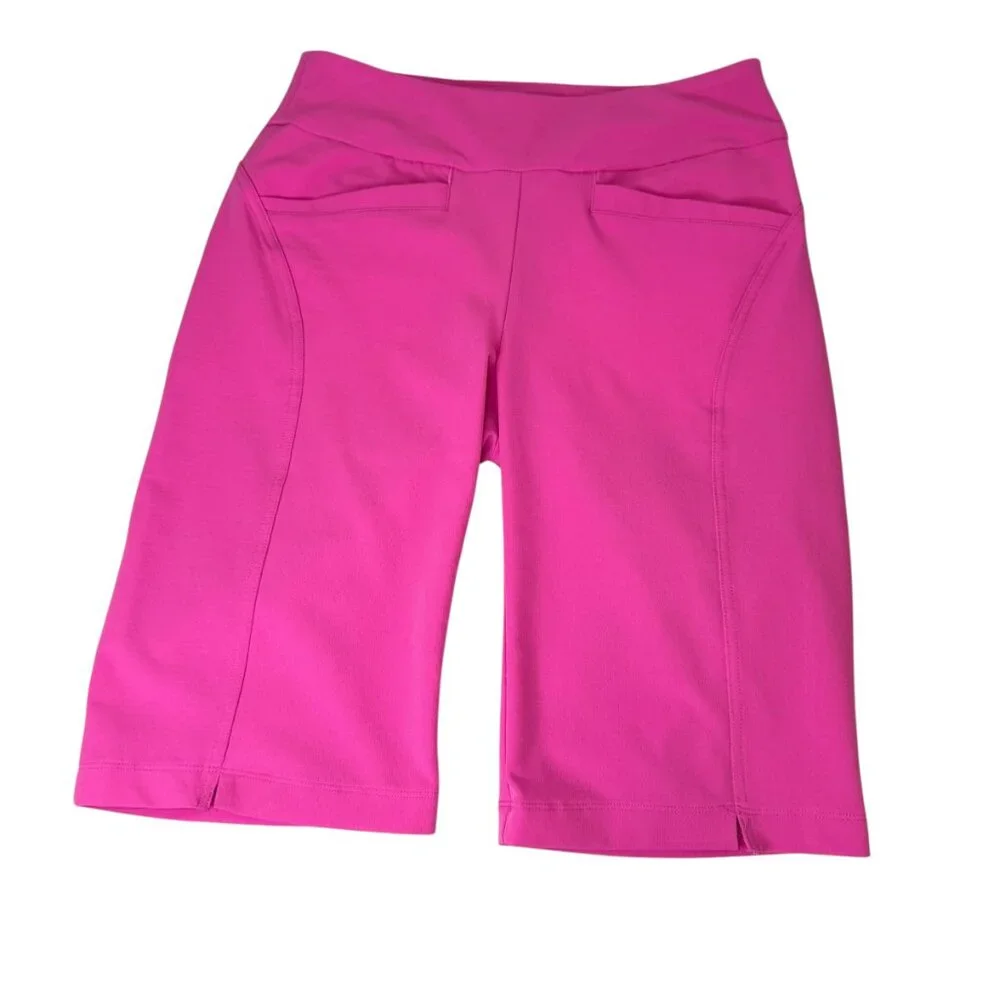 Tail Activewear Hot Pink Bermuda Shorts | Size 2 | Stretch Golf Tennis Style